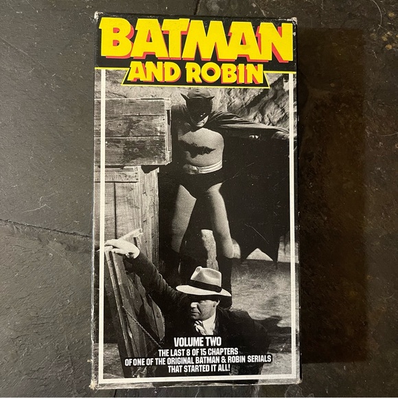VHS Other - Batman and Robin Volume 2 VHS 1989 B&W 1940s Series